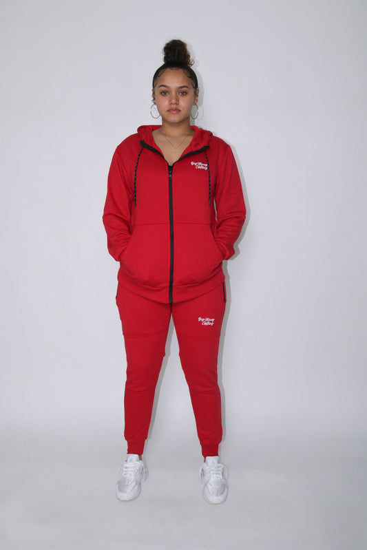 "Red" BigMoney Fleece Tracksuit